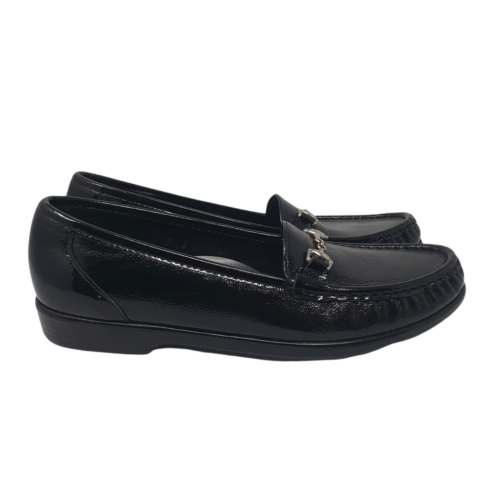 SAS Metro Patent Leather Horse Bit Loafer 9S